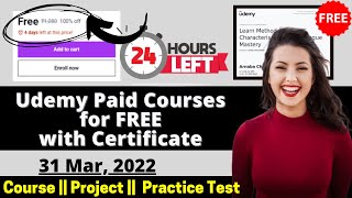 Udemy FREE Courses Certificate Coupon Code  | How to get Udemy Courses for FREE in 2022