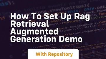 how to set up rag retrieval augmented generation demo