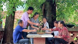 端午节在家包粽子，香味飘出整个村庄，把亲戚都引来了