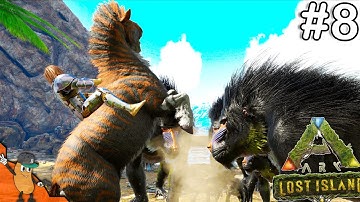 Wild Dinopithecus Army Kept Destroying My Tames! Ark Lost Island Playthrough