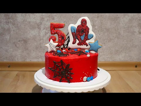 Как приготовить торт человек паук в домашних условиях
