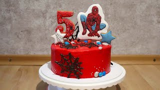 Сборка и декор торт Человек паук