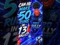 ⚡ 13 Balls to Score 50 Runs! Watch Till the End#cricket #gullycricket #youtubeshorts