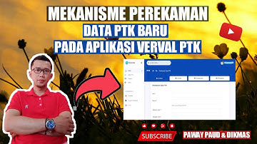 CARA PEREKAMAN DATA PTK BARU PADA APLIKASI VERVAL PTK