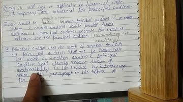 SA 600 Using the work of another auditor.. Revision@auditing group 2