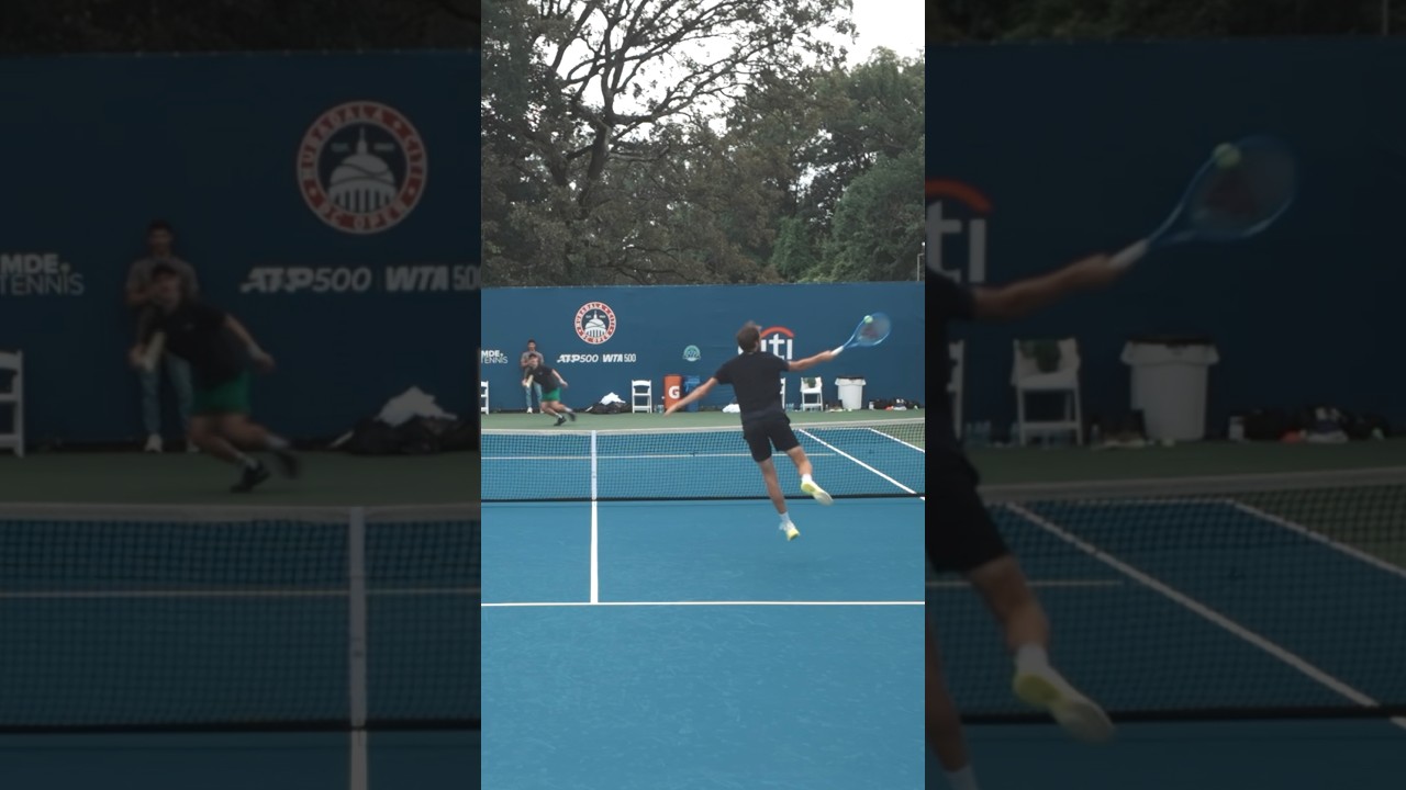 Daniil Medvedev With The Troll Dropshot 😂 #tennis #tennislife #tennisplayer