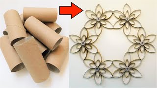 Quick and Easy Wall Decor / Toilet Paper Roll Craft Ideas / Best Out Of Waste
