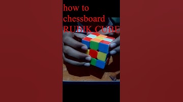 How to chessboard rubik cube | tutorial | #shorts