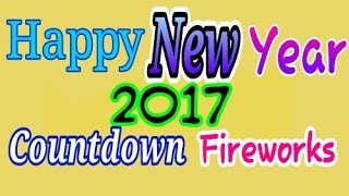 Happy New Year 2017  Countdown  Fireworks  Live Wallpaper
