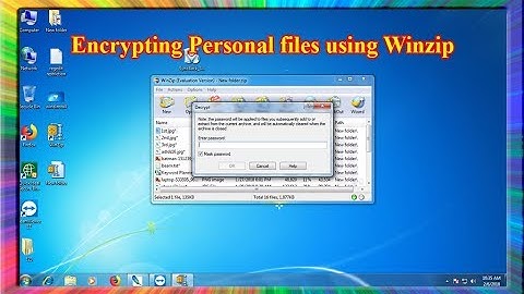 how to protect personal information using encryption in winzip