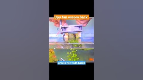 CPU fan hack idea || for fish tank || #creativity #shorts