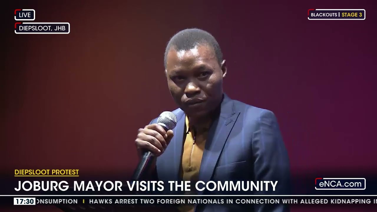Joburg mayor addresses Diepsloot community