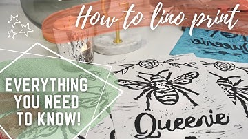 HOW TO BLOCK PRINT FOR BEGINNERS | An Easy Step By Step Guide To LINO PRINTING