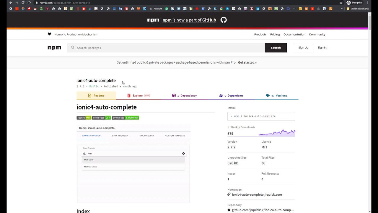 #31. Appery.io Ionic 4 Autocomplete component - YouTube