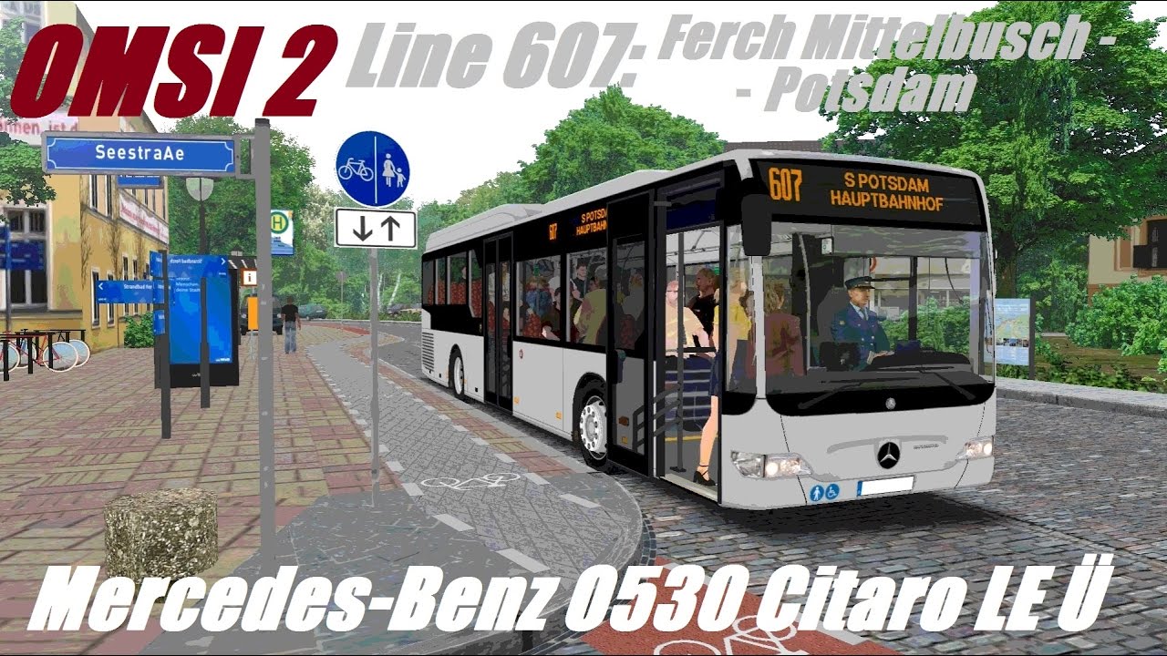 OMSI 2 • Line 607: Ferch Mittelbusch - Potsdam • Mercedes-Benz O530 Citaro LE Ü