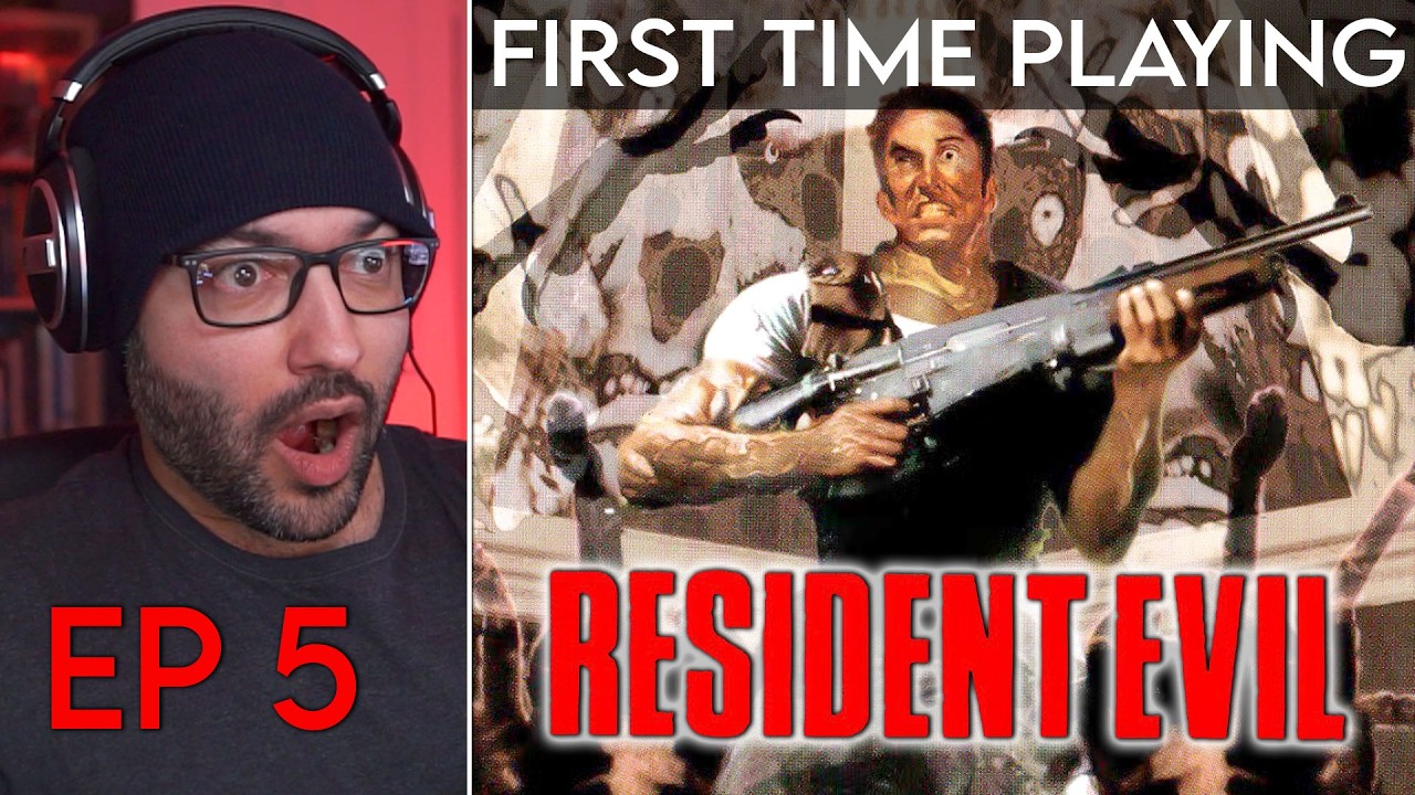 Resident Evil 1 (1996) ABRIDGED 05 Chris Redfield - Let's Play MARATHON REACTION REVIEW