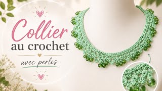 🏆 Le plus joli collier au crochet ? Tutoriel avec perles