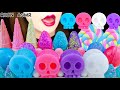 【ASMR】CUTE SKULL JELLY,LONG RAINBOW MARSHMALLOW,MARSHMALLOW  CONE MUKBANG 먹방 EATING SOUNDS