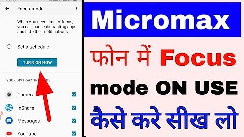 Micromax phone me focus mode on/use kaise kare । how to enable/on/use focus mode in micromax phone