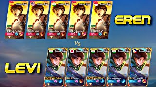 MOBILE LEGENDS 'LEVI' VS 'EREN' FIGHT AOT | MOBILE LEGENDS MIRROR MODE