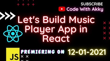 🎶 Music Player Application in React | For Absolute Beginners | [React HOOKS + PROPS + STATE]