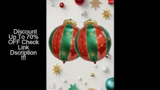 2pcs Christmas Hanging Ball foil Balloons Christmas Balloons Christmas Decorations for home Party De