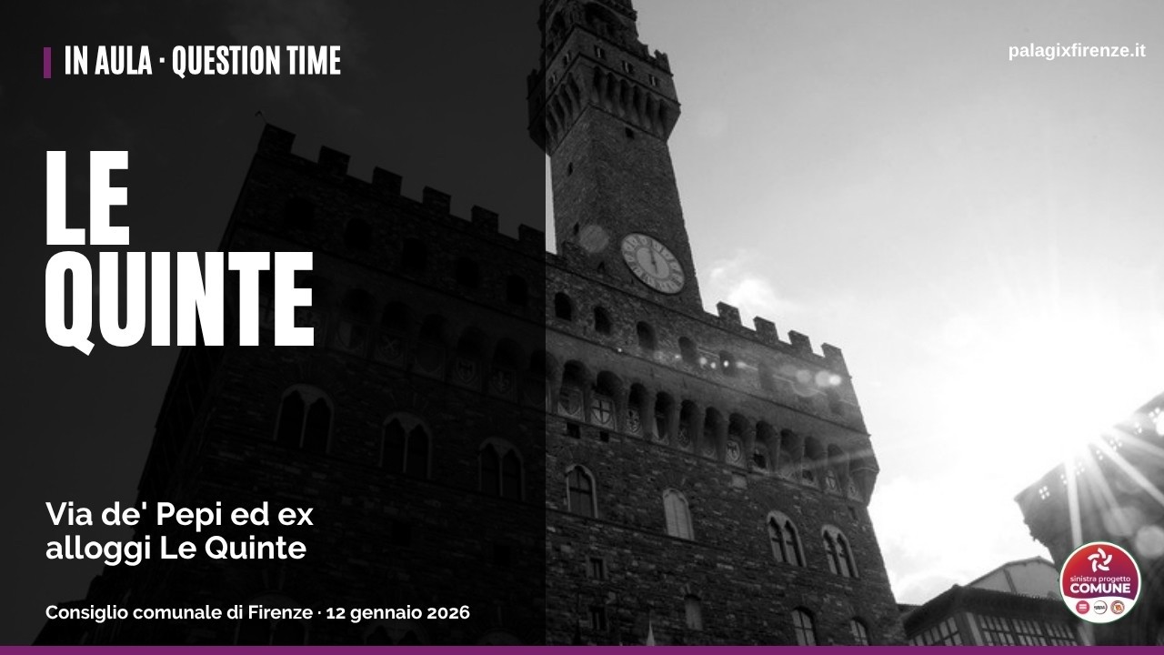 Video: il question time del 12 gennaio 2026 su via de' Pepi ed ex alloggi Le Quinte