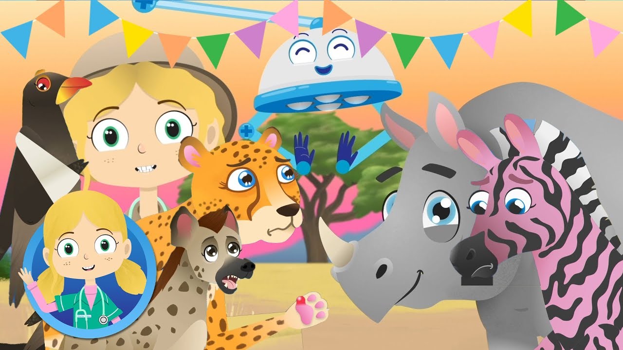 ⁣Animals and Doctor Poppy on Safari | Animal Cartoons and songs for Children