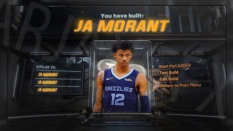 The best ja Morant build In NBA 2k20 !!!