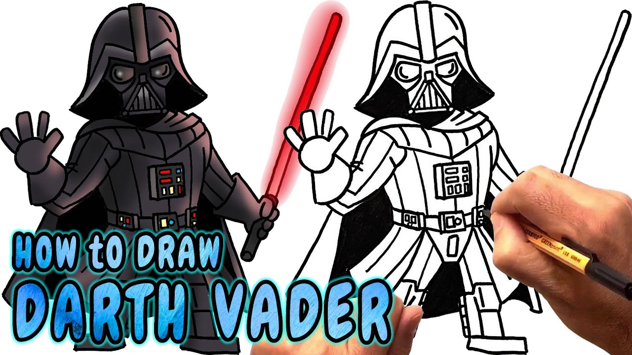 Darth Vader Drawing For Kids