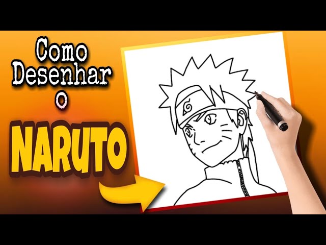 Tutorial Simples de como Desenhar o Naruto #criatividade #desenhando #