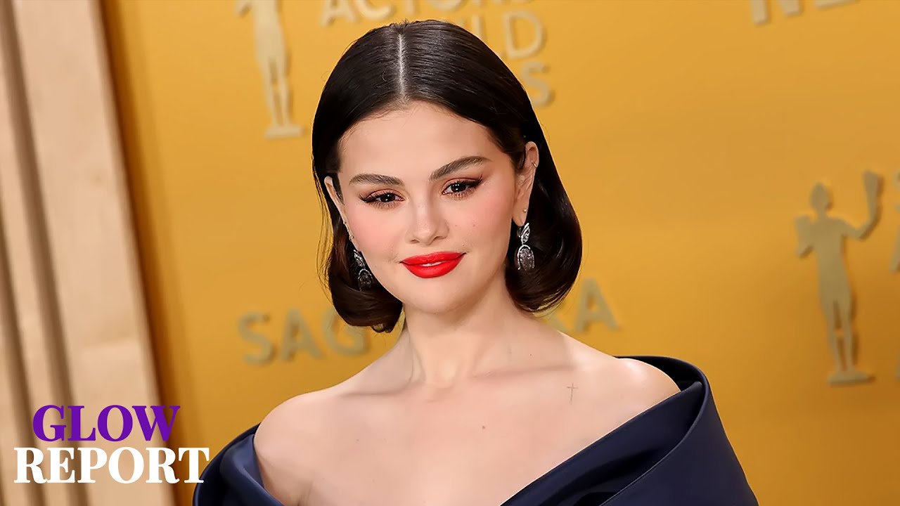 Selena Gomez Pairs Her Low Cut Dress With New Haircut and Deep Millennial Side Part