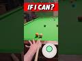 Snooker Break Clearance Attempt 📡 GoPro Headcam POV