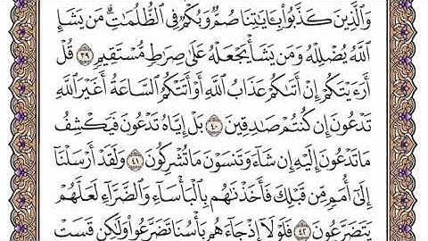 سورة الأنعام الصفحة 132 من القرآن للشيخ ياسر