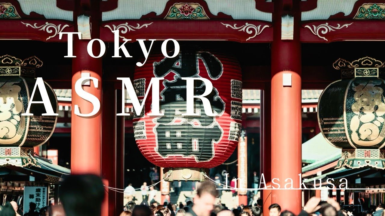 ASMR Tokyo Walk: Exploring Asakusa Senso-ji Temple (4K Binaural Audio)