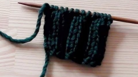 Ribbing lefty knitting tutorial