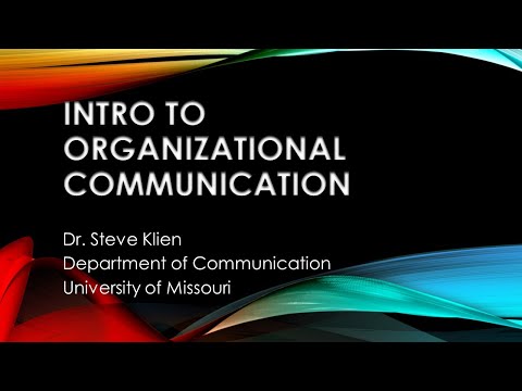 Introduktion av organisationskommunikation