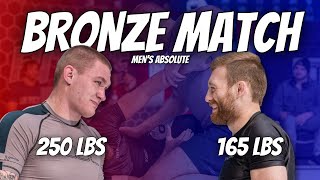 250 Lbs Vs 165 Lbs | Advanced No-Gi Absolute Bronze Match | Travis Henn Vs Hayden Buckner