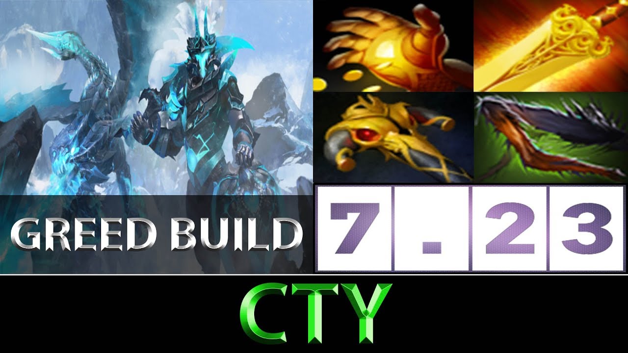 CTY [Dragon Knight] Farmed Hard Carry Greed Build ► Dota 2 7.23