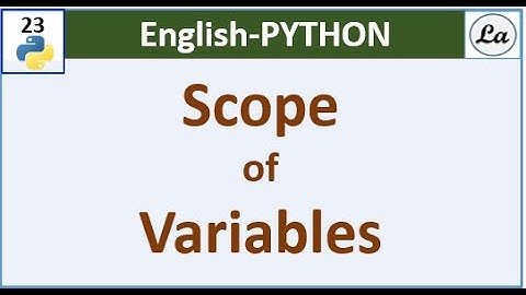 Python Scope of Variables