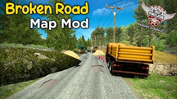 New Broken Map Mod For Bus Simulator Indonesia || Bussid 3.7.1 || AS gaming 295
