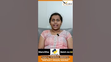 Python student review 2024  | V Cube | Best Python coaching institutes in KPHB | Hyderabad