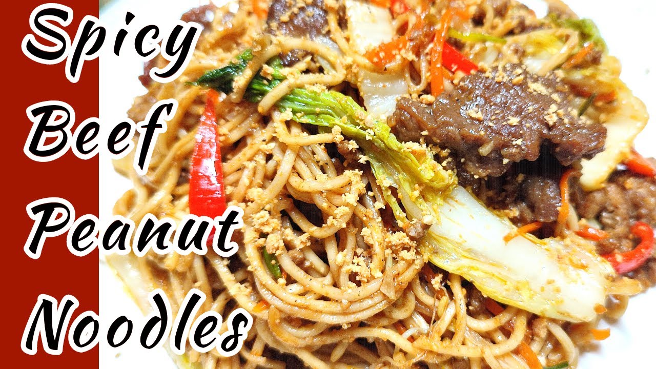 Spicy Beef Peanut Noodles YouTube