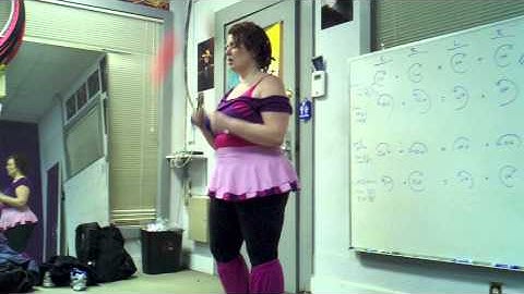 Poi lesson: Behind the head stalls one minute lesson