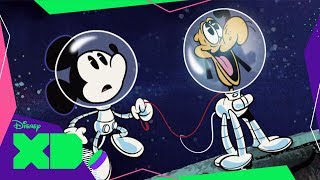 Salvando la Botella, Blanco y Negro y Caminata Espacial | Mickey Mouse