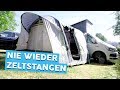 AUFBLASBARES BUSVORZELT | Obelink Test | Campingzubehör | Werbevideo