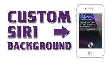 How to Use Siri - Custom Siri Background [Cydia Tweak]