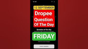 12 September Dropee Daily Question Of The Day | Dropee Question Of The Day | Today Dropee Code