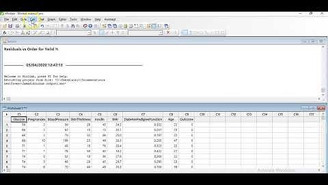Random Sample on Minitab