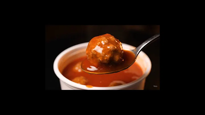 Spicy Meatballs ASMR|Juicy Red Chili Sauce Eating Sounds Relaxing Food Mukbang #asmrfood    #Mukbang